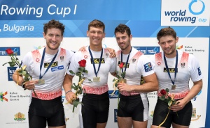Weltcup Plovdiv: Vierer ohne gewinnt Bronzemedaille