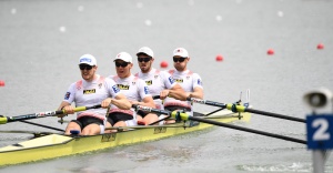 Vierer ohne bei Weltcup-Auftakt als Vorlaufsieger ins A-Finale