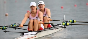 U23-WM: Damen Doppelzweier im Zwischenlauf