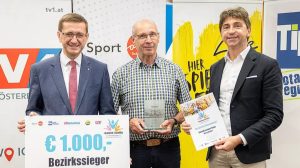 Ehrenamtspreis für Franz Teufel (RV Steyr)
