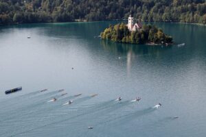 Internationale Regatta in Bled
